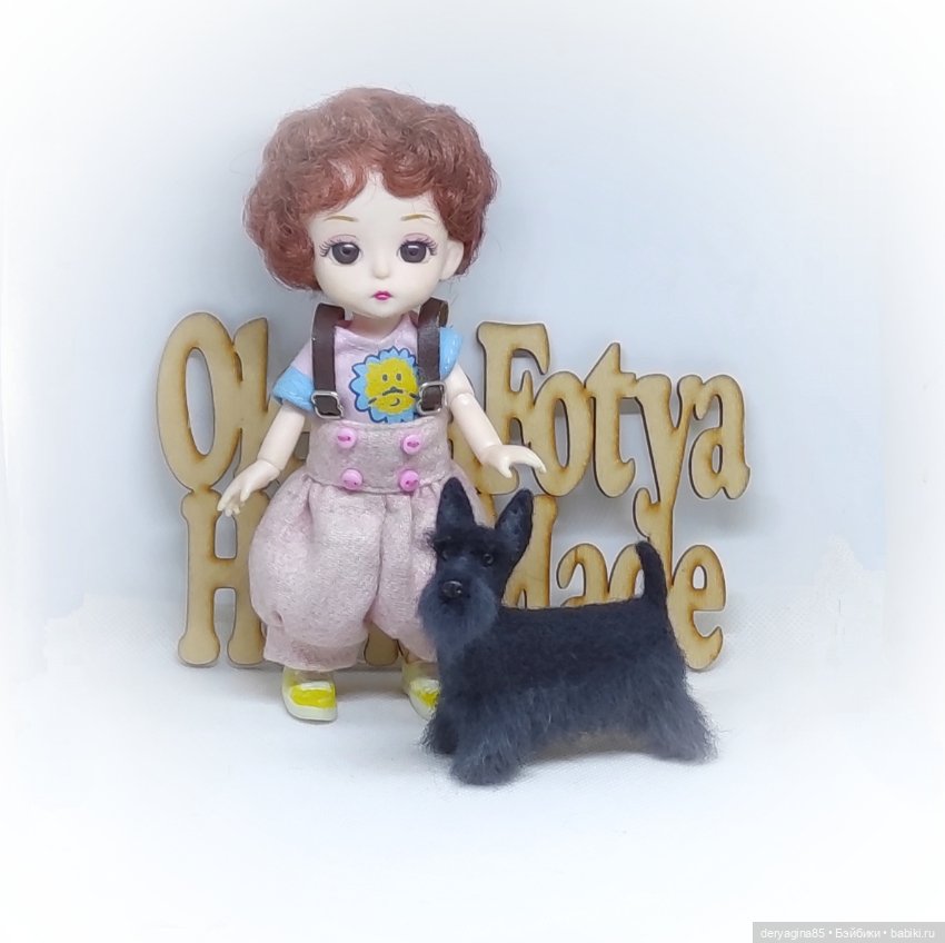 Скотч терьер — Валяные игрушки из шерсти: сухое валяние (фото 5)