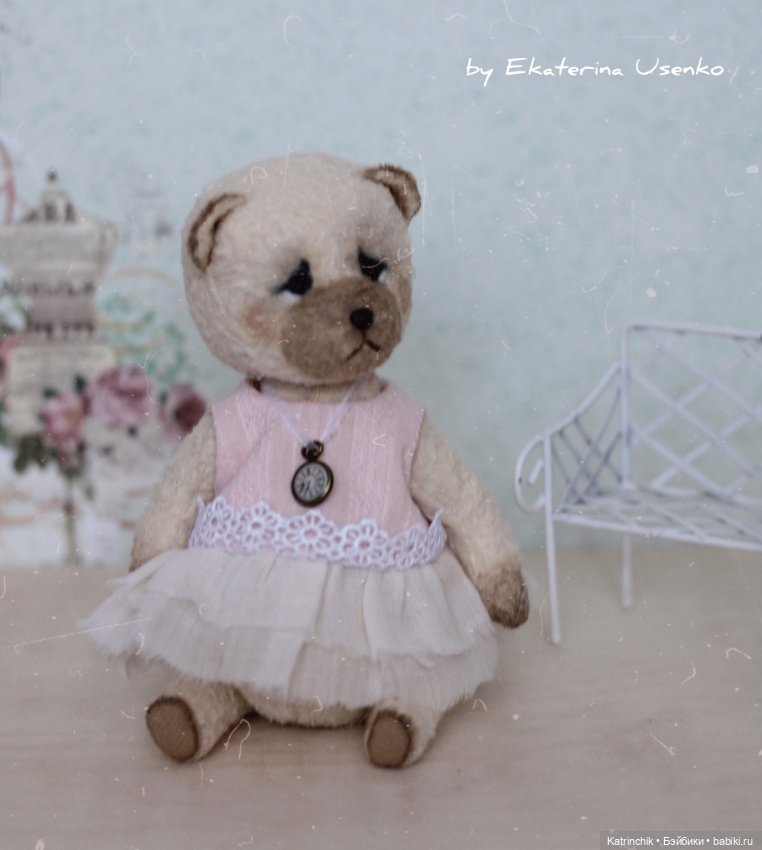 Тедди мишка и зайка. Работа Екатерины Усенко (фото 6)