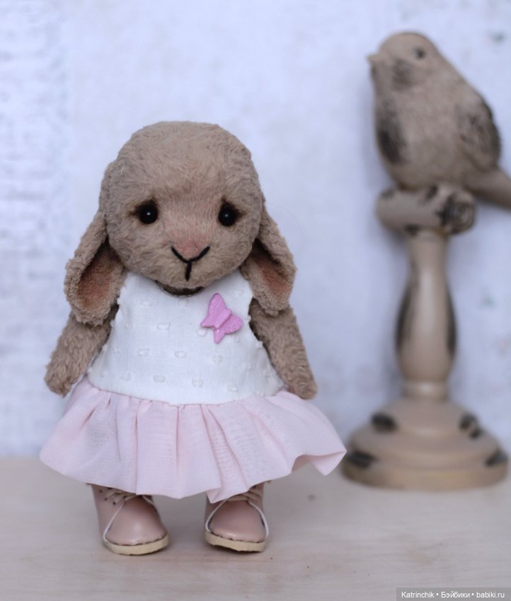 Тедди мишка и зайка. Работа Екатерины Усенко (фото 10)