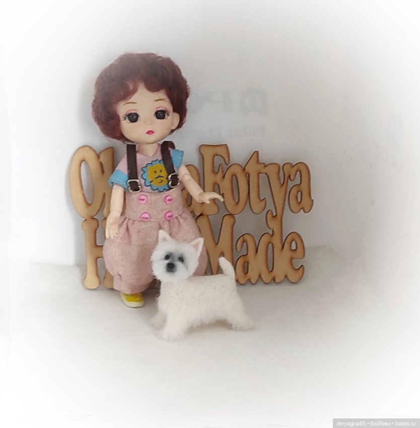 Вест Хайленд Уайт терьер — Валяные игрушки из шерсти: сухое валяние (фото 2)