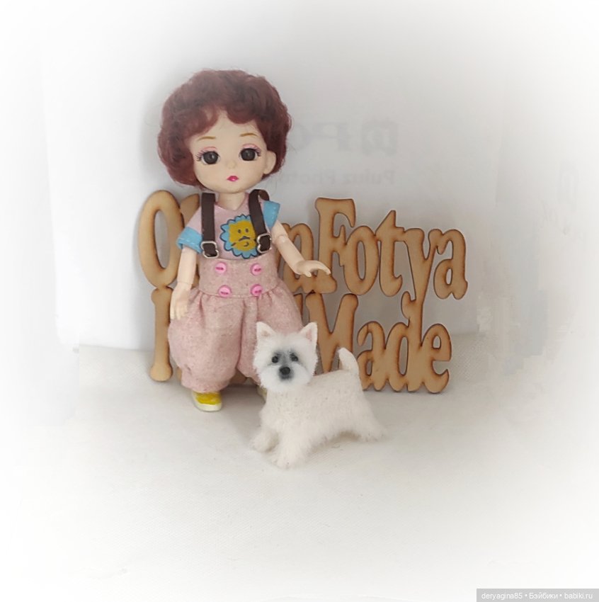 Вест Хайленд Уайт терьер — Валяные игрушки из шерсти: сухое валяние