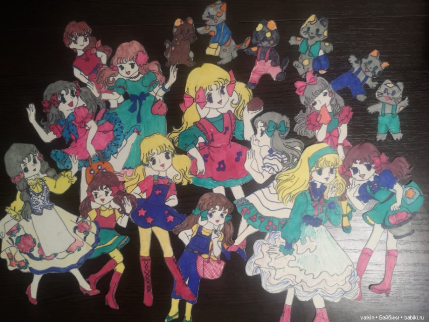 "Бумажное" детство — Бумажные куклы с одеждой для вырезания: шаблоны (фото 5)