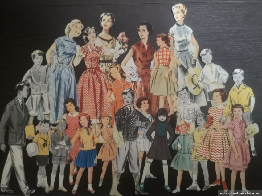 "Бумажное" детство — Бумажные куклы с одеждой для вырезания: шаблоны (фото 7)