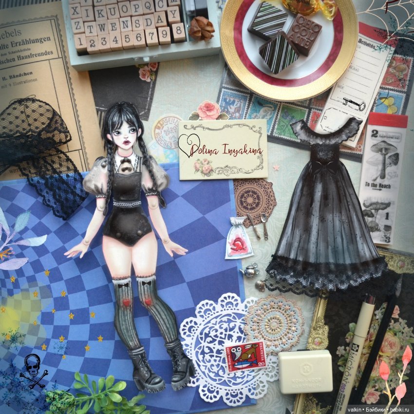 "Бумажное" детство — Бумажные куклы с одеждой для вырезания: шаблоны