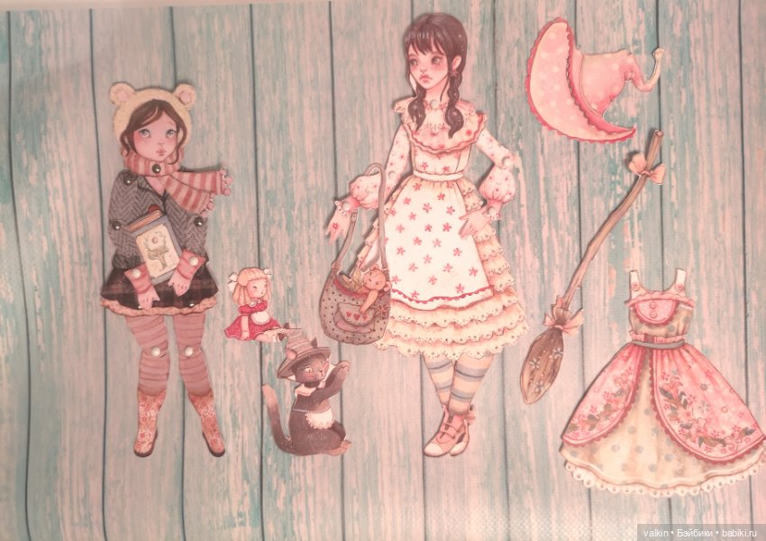 "Бумажное" детство — Бумажные куклы с одеждой для вырезания: шаблоны