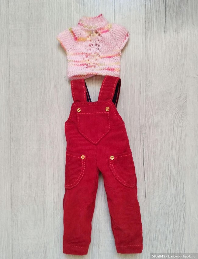 Комбинезончик из микровельвета для любимых куколок (фото 5)