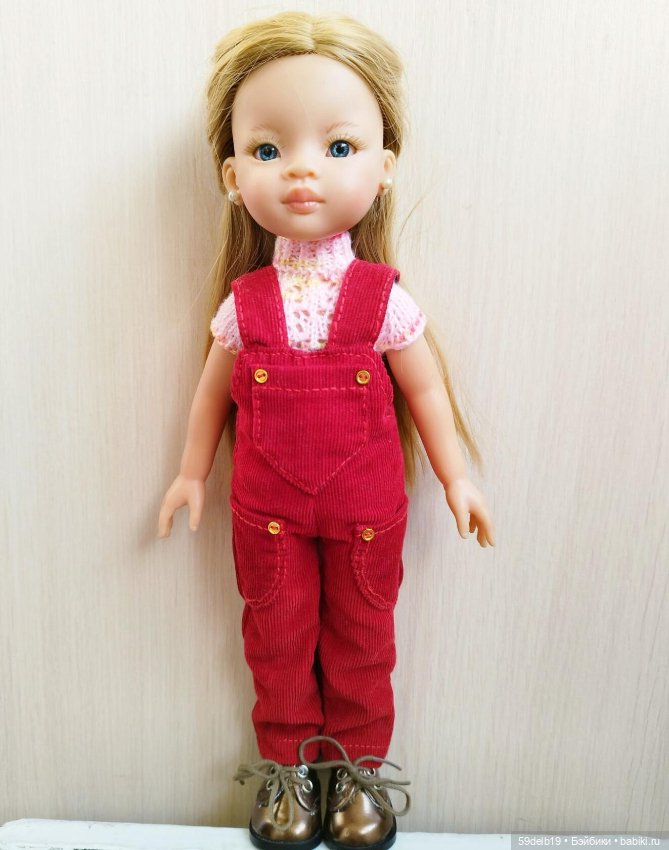Комбинезончик из микровельвета для любимых куколок