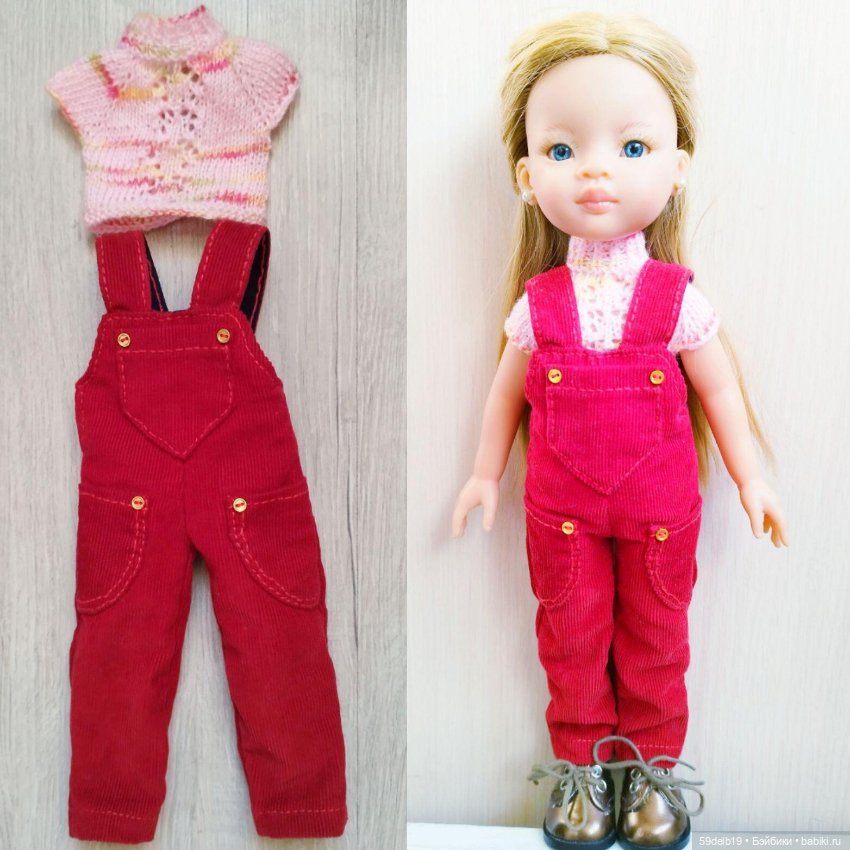 Комбинезончик из микровельвета для любимых куколок (фото 8)