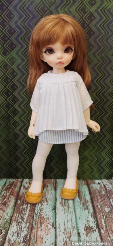 Платье-туничка — Одежда и обувь для кукол своими руками: фото (фото 4)