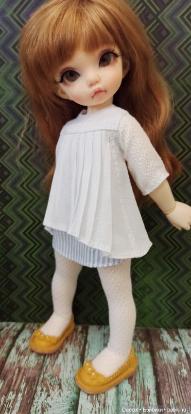 Платье-туничка — Одежда и обувь для кукол своими руками: фото (фото 5)