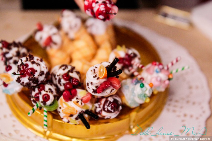 Сладкие посиделки — Кукольная миниатюра своими руками: еда