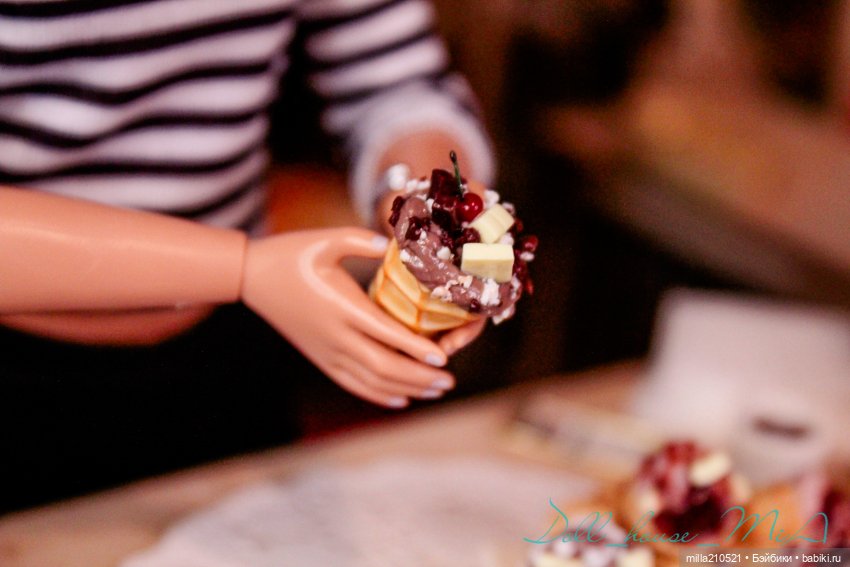 Сладкие посиделки — Кукольная миниатюра своими руками: еда