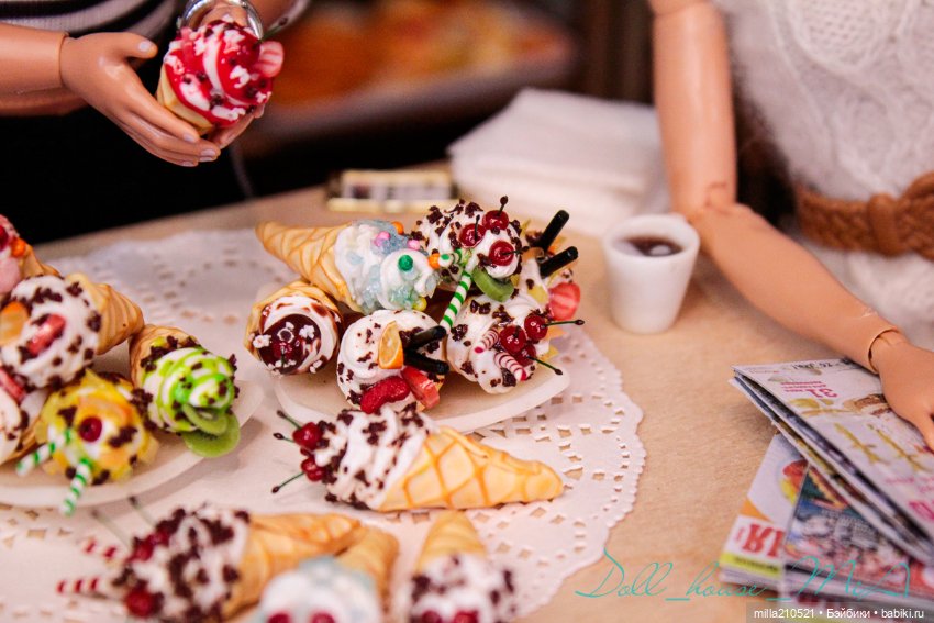 Сладкие посиделки — Кукольная миниатюра своими руками: еда