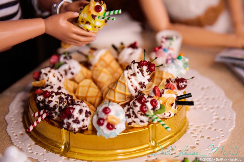 Сладкие посиделки — Кукольная миниатюра своими руками: еда