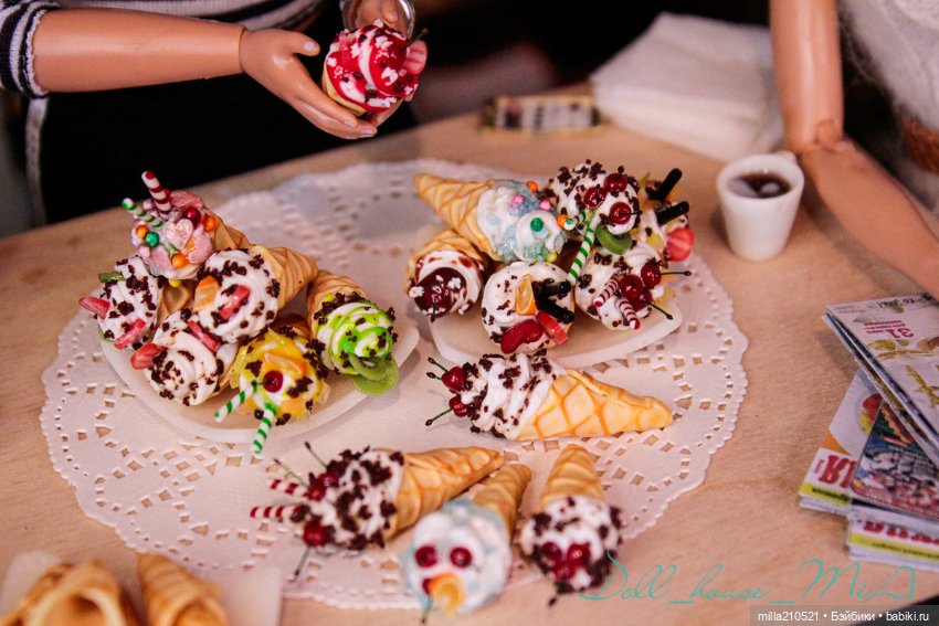 Сладкие посиделки — Кукольная миниатюра своими руками: еда