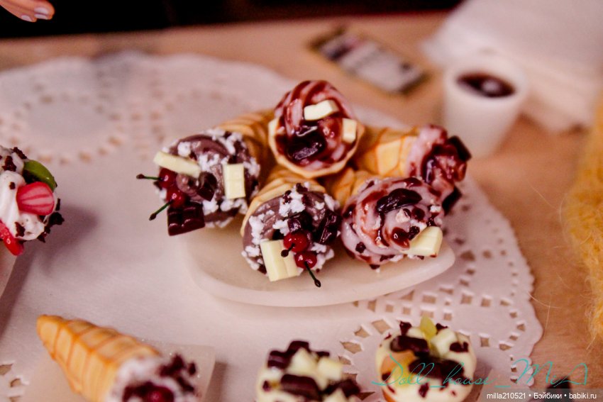 Сладкие посиделки — Кукольная миниатюра своими руками: еда