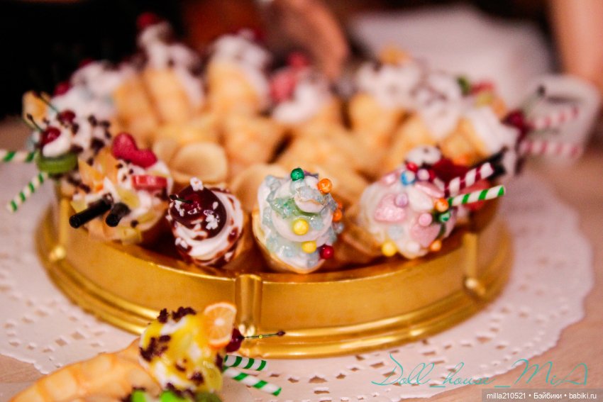 Сладкие посиделки — Кукольная миниатюра своими руками: еда (фото 7)