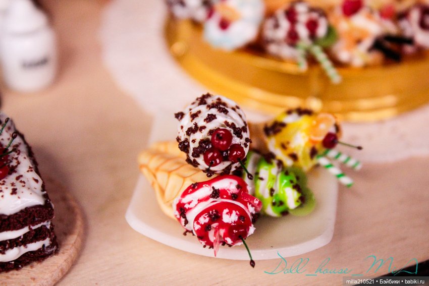 Сладкие посиделки — Кукольная миниатюра своими руками: еда