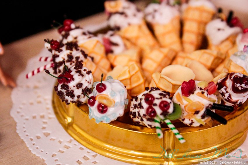 Сладкие посиделки — Кукольная миниатюра своими руками: еда