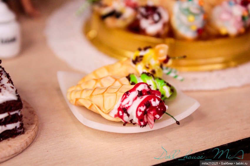 Сладкие посиделки — Кукольная миниатюра своими руками: еда (фото 6)