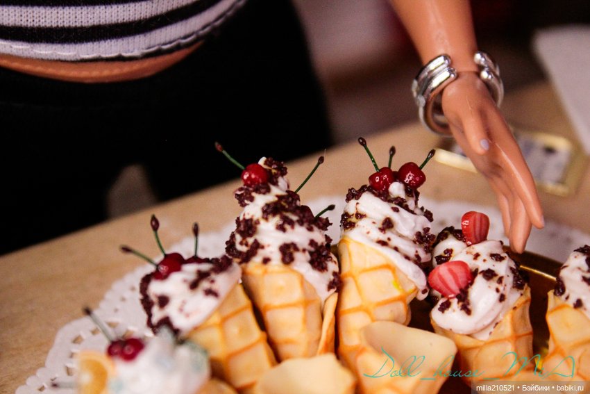 Сладкие посиделки — Кукольная миниатюра своими руками: еда (фото 8)