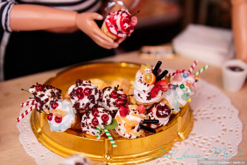 Сладкие посиделки — Кукольная миниатюра своими руками: еда