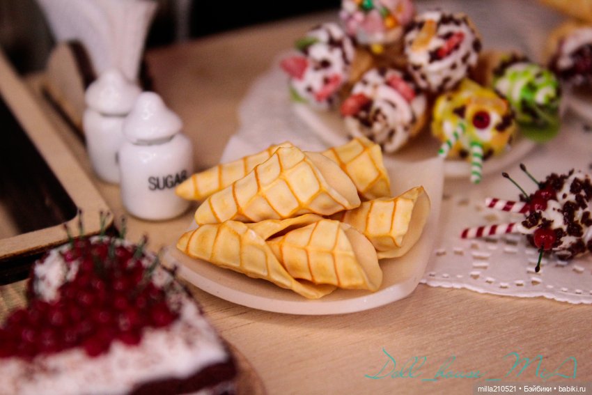 Сладкие посиделки — Кукольная миниатюра своими руками: еда