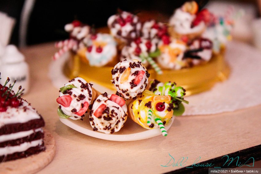 Сладкие посиделки — Кукольная миниатюра своими руками: еда