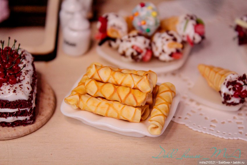 Сладкие посиделки — Кукольная миниатюра своими руками: еда