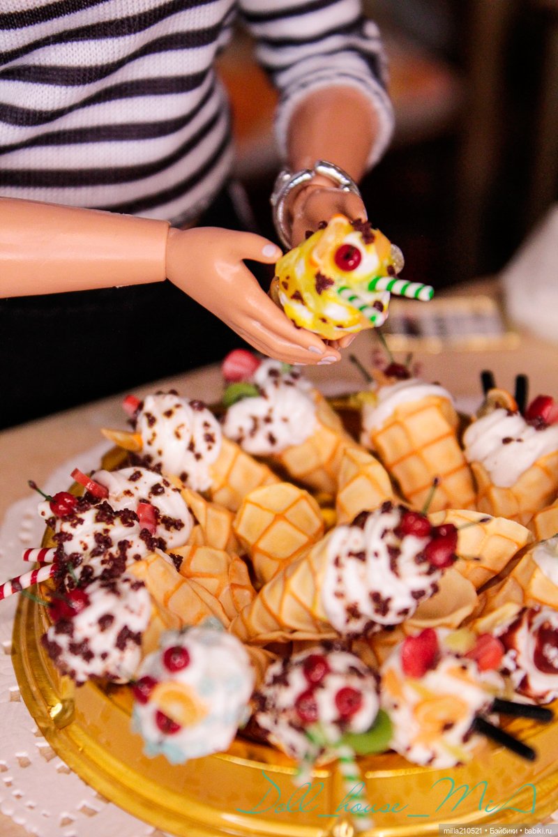 Сладкие посиделки — Кукольная миниатюра своими руками: еда