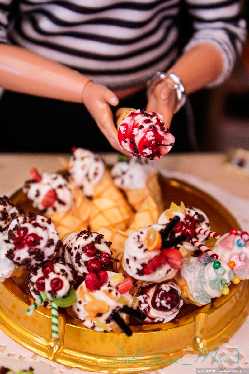 Сладкие посиделки — Кукольная миниатюра своими руками: еда