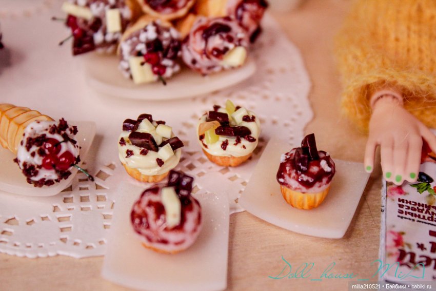 Сладкие посиделки — Кукольная миниатюра своими руками: еда