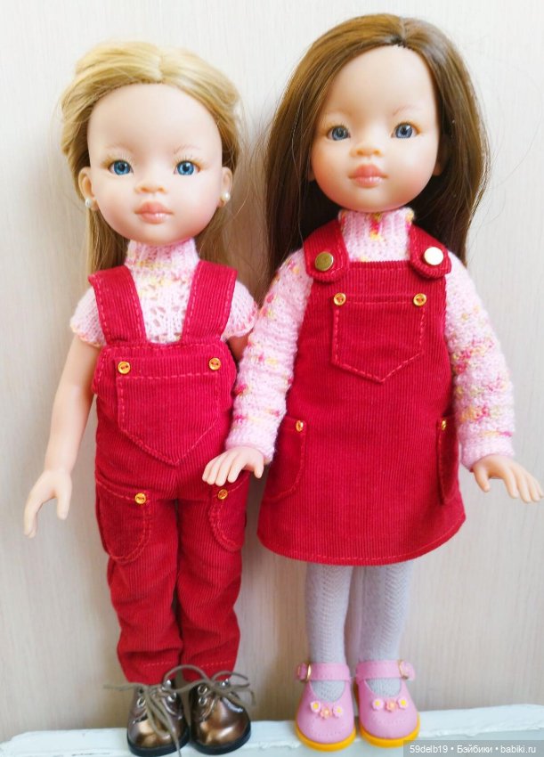 Комбинезончик из микровельвета для любимых куколок