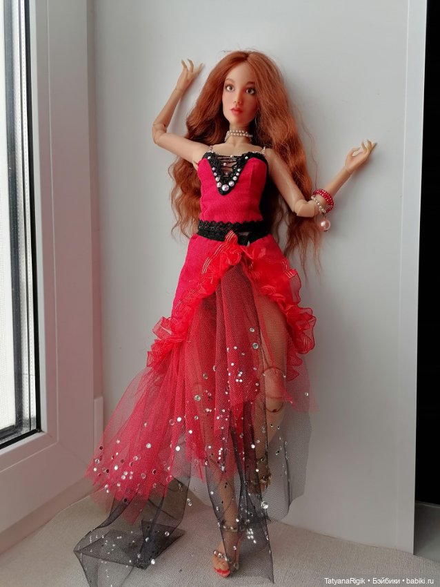 Яркое платье — Одежда и обувь для кукол своими руками: фото (фото 8)