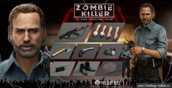 Present Toys анонсировали фигурку Рика Граймса по мотивам сериала «Ходячие мертвецы» (фото 8)