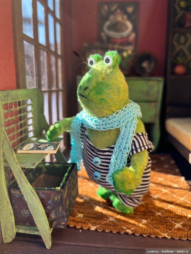 Домик для жабика — Текстильные игрушки и примитивы: кофейные