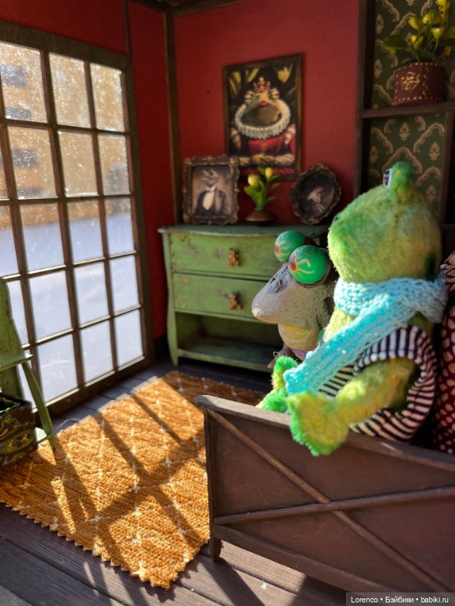 Домик для жабика — Текстильные игрушки и примитивы: кофейные (фото 4)