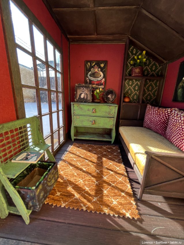 Домик для жабика — Текстильные игрушки и примитивы: кофейные (фото 9)