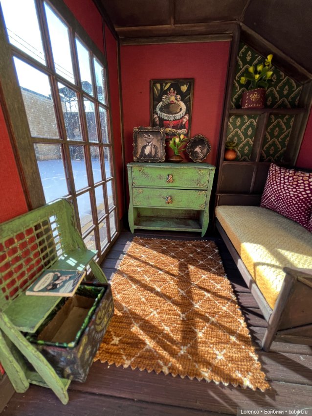 Домик для жабика — Текстильные игрушки и примитивы: кофейные (фото 10)