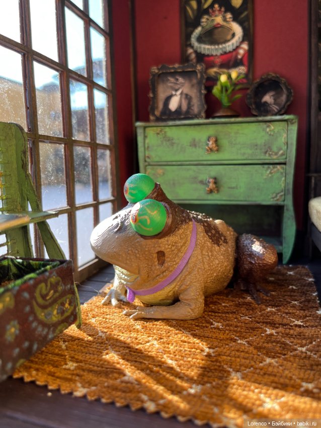 Домик для жабика — Текстильные игрушки и примитивы: кофейные