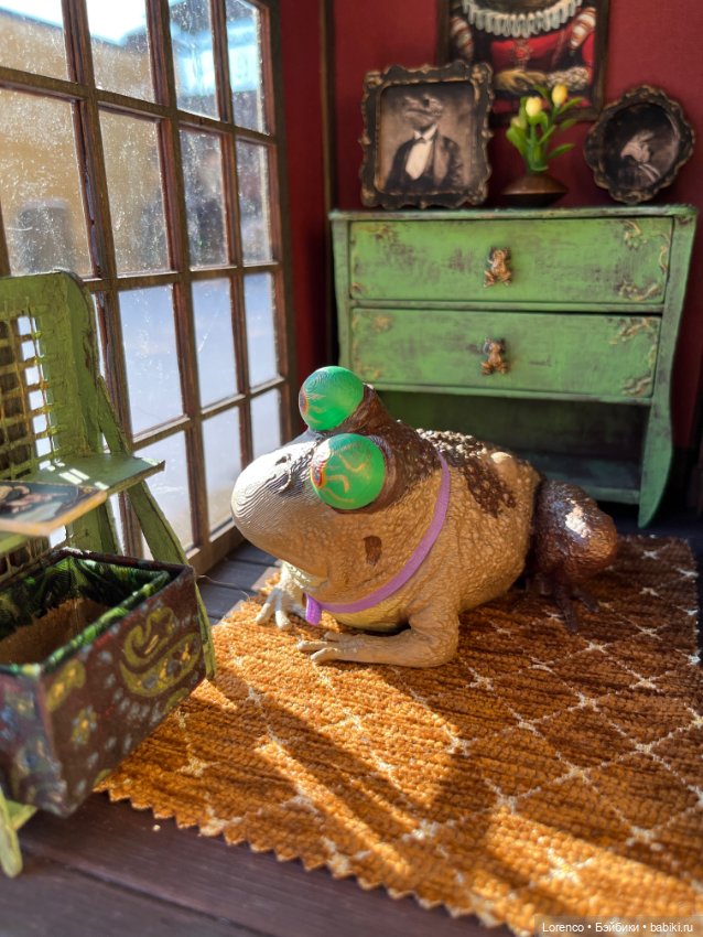 Домик для жабика — Текстильные игрушки и примитивы: кофейные