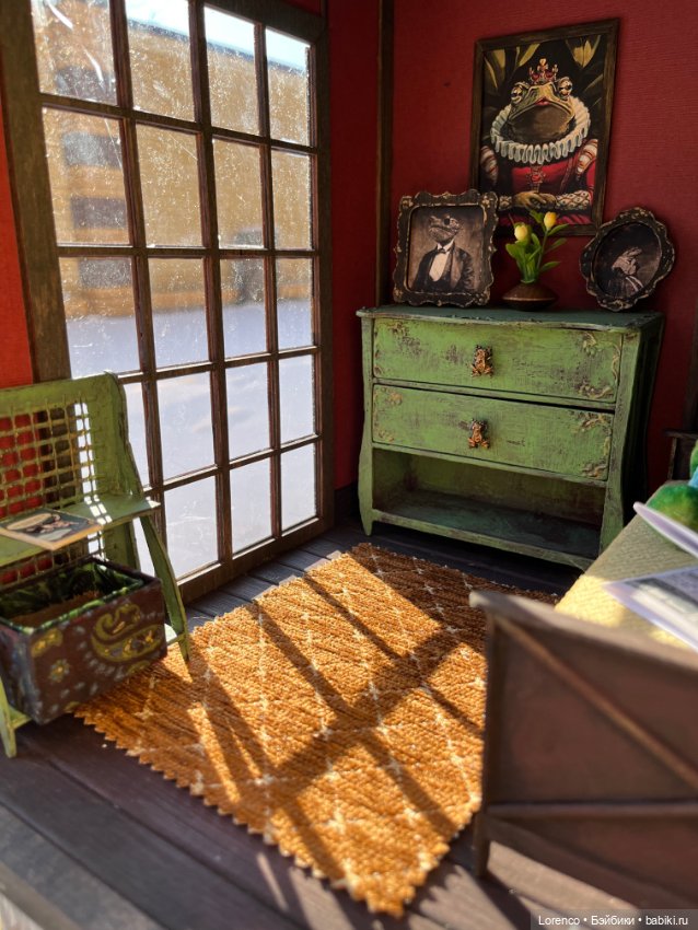 Домик для жабика — Текстильные игрушки и примитивы: кофейные