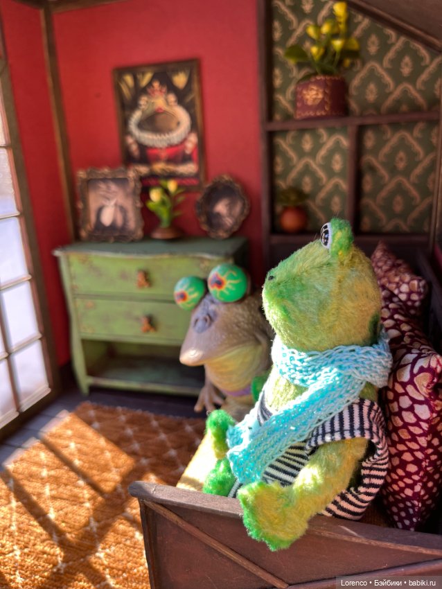 Домик для жабика — Текстильные игрушки и примитивы: кофейные (фото 5)