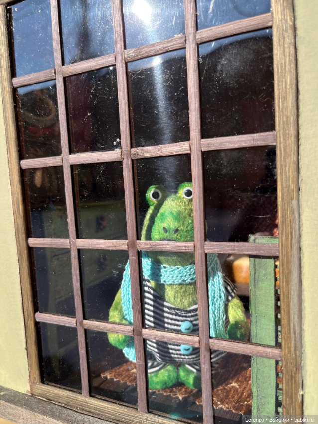 Домик для жабика — Текстильные игрушки и примитивы: кофейные