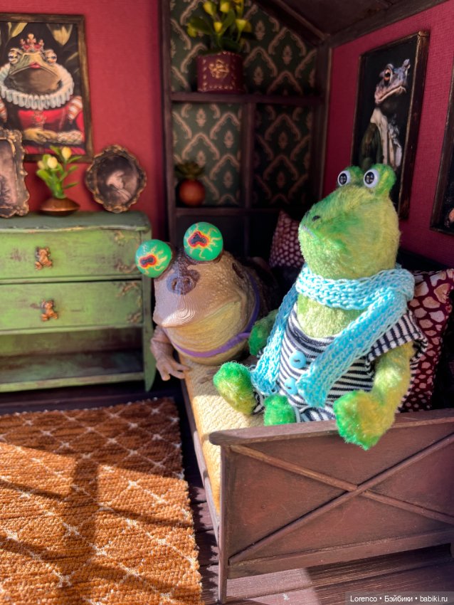 Домик для жабика — Текстильные игрушки и примитивы: кофейные (фото 6)