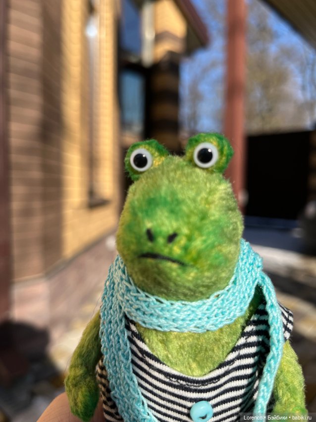 Домик для жабика — Текстильные игрушки и примитивы: кофейные (фото 2)