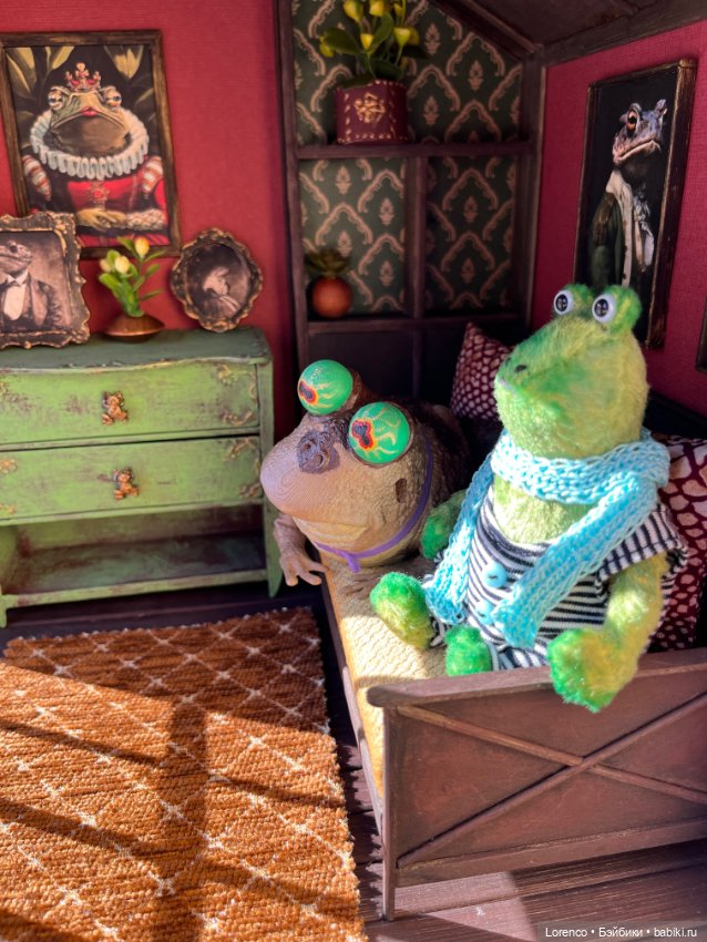 Домик для жабика — Текстильные игрушки и примитивы: кофейные (фото 7)