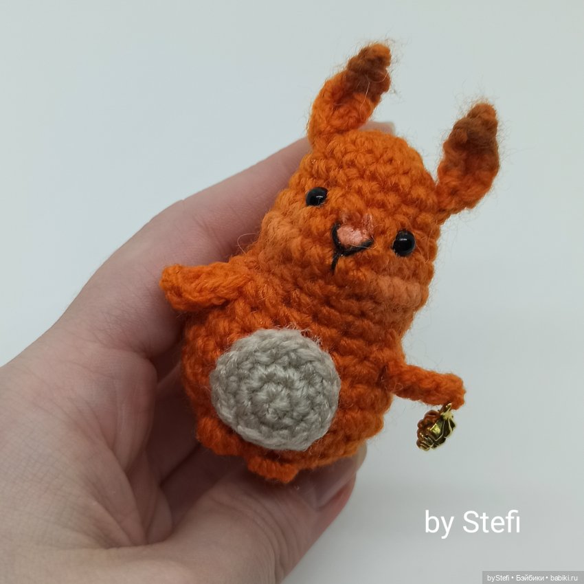 Белочка — Вязаные игрушки и амигуруми: крючком (фото 4)