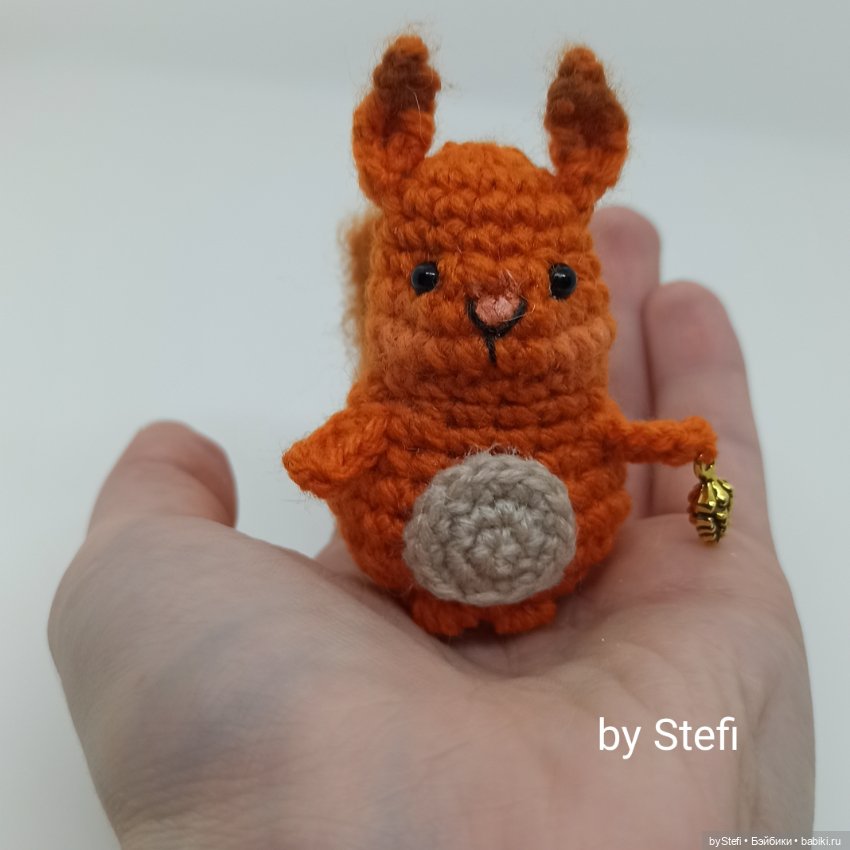 Белочка — Вязаные игрушки и амигуруми: крючком (фото 3)