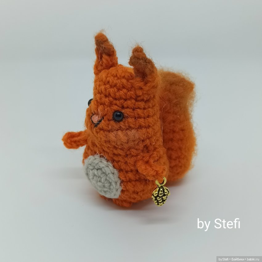 Белочка — Вязаные игрушки и амигуруми: крючком (фото 7)